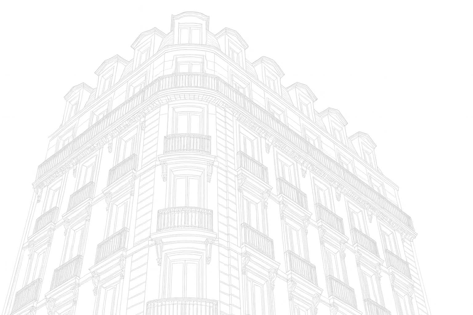 Dessin architectural Haussmannien